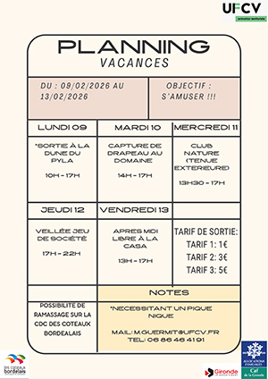 zim Planning semaine 1